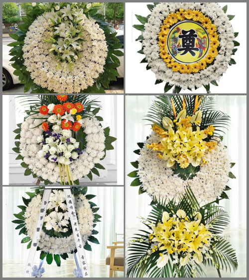 四川成都崇州市梓潼镇天府村花圈速递